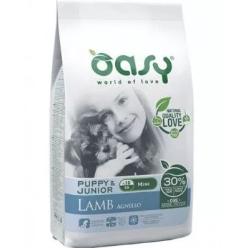 Oasy Cane Oap Puppy&Junior Small&Mini Agnello 2,5 Kg   New Pack