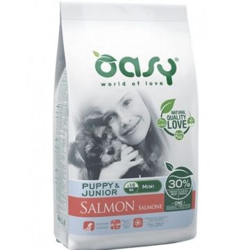 Oasy Cane Oap Puppy&Junior Small&Mini Salmone 2,5 Kg   New Pack