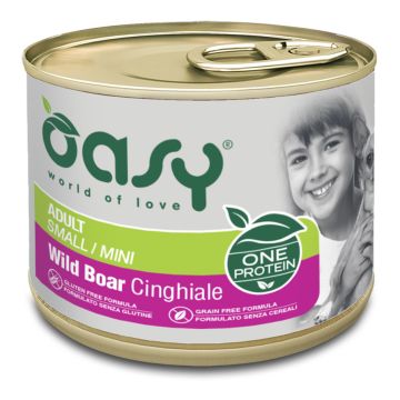 Oasy Cane Oap Adulto Small&Mini Cinghiale 200 Gr