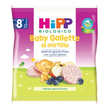 Hipp bio baby gallette di riso al mirtillo 30 g