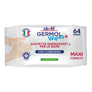 Salviettine Igienizzanti Mani Germol 64 Pezzi
