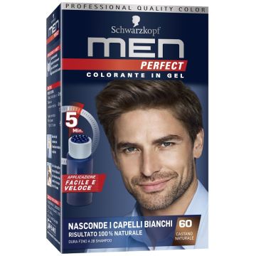 SCHWARZKOPF - Men perfect - colorante in gel n. 60 castano naturale