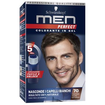 SCHWARZKOPF - Men perfect - colorante in gel n. 70 castano scuro naturale