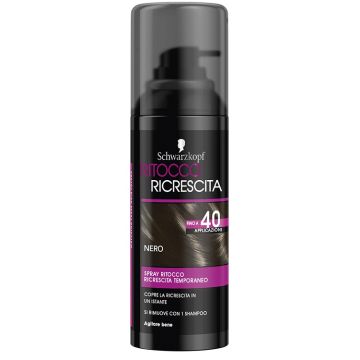 SCHWARZKOPF - Ritocco Ricrescita - Spray ritocco ricrescita temporaneo Nero 120 ml