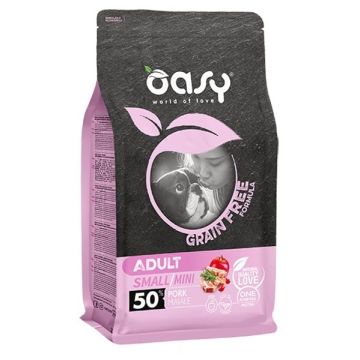 Oasy Cane Grain Free Adulto Small&Mini Maiale 2,5 Kg