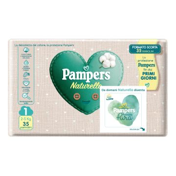 Pannolini pampers protezione pura naturello newborn 35 pezzi
