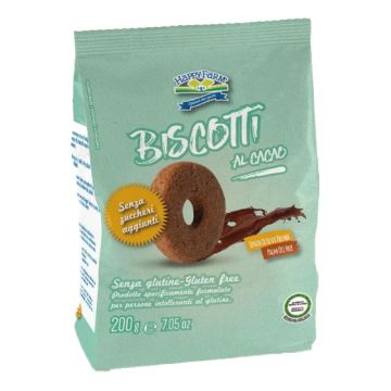 Happy farm biscotti al cacao senza zucchero 200 g