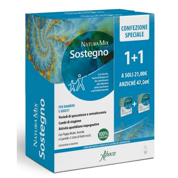 Natura mix advanced sostegno 10 flaconcini + 10 flaconcini confezione speciale