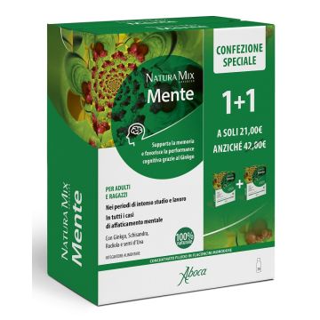 Natura mix advanced mente 10 flaconcini + 10 flaconcini 300 ml confezione speciale
