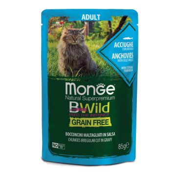 Monge bwild busta adult acciughe/ortaggi 85 g