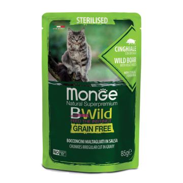 Monge bwild busta sterilised cinghiale/ortaggi 85 g