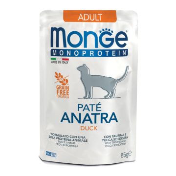 Monge busta monoporzione cat adult pate anatra 85 g