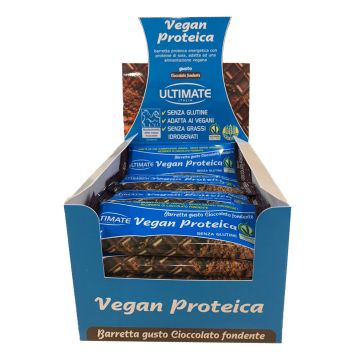 Ultimate barretta vegan proteica cioccolato fondente 24 x 40 g