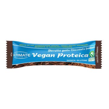 Ultimate barretta vegan proteica cioccolato fondente 24 g