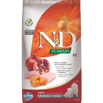 N&d pumpkin dog pollo e melograno puppy medium/max 2,5 kg