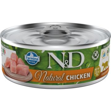 N&d cat natural chicken 80 g