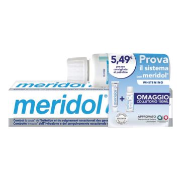 Special pack meridol whitening 2 pezzi 1 dentifricio meridol whitening 75 ml + 1 collutorio meridol 100 ml in omaggio