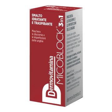 Dermovitamina micoblock 3 in 1 smalto idratante e traspirante matto 5 ml