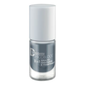 Dermovitamina micoblock 3in1 smalto idratante e traspirante grigio 5 ml