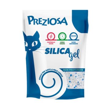 Preziosa Gatto Lettiera Igienica Silica Gel Non Profumata 2,25 Kg