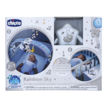 Chicco gioco fd rainbow bed archicco blue