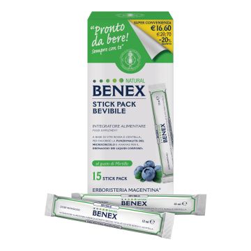 Benex bevibile 15 stick da 12 ml taglio prezzo