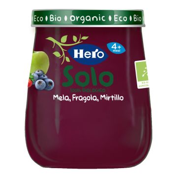 Hero baby solo omogeneizzato mela fragola mirtillo 120 g