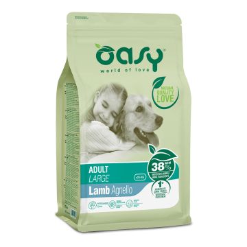 Oasy Cane Lifestage Adulto Large Agnello 12 Kg   New Pack