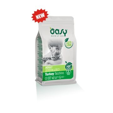 Oasy Gatto Lifestage Adulto Sterilizzato Tacchino 300 Gr   New Pack