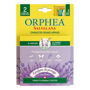ORPHEA - Salvalana Emanatore Per Grandi Armadi 2 Pezzi Al Profumo Di Lavanda Maillette