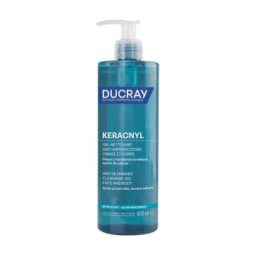 Ducray Keracnyl Gel Detergente Pelle Grassa 400 ml