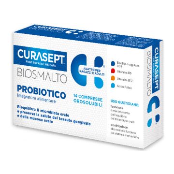 Curasept biosmalto probiotico 14 compresse