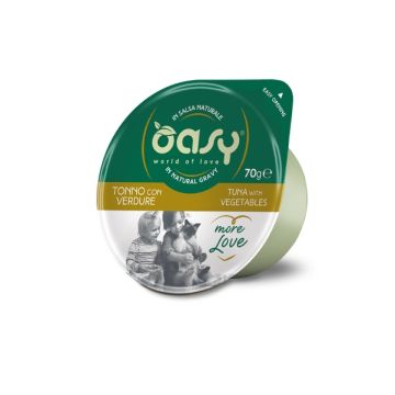 Oasy Gatto More Love In Cup Adulto Tonno & Verdure 70 Gr