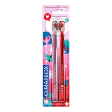 Curaprox spazzolino 5460 ultra soft love special edition 2 pezzi