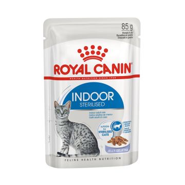 Royal Canin Gatto Indoor Sterilised Busta In Jelly 85 Gr