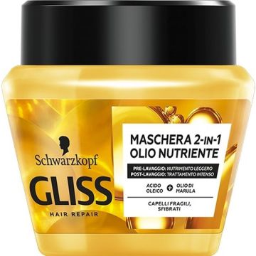 Schwarzkopf gliss maschera olio nutriente 300 ml Schwarzkopf gliss maschera olio nutriente 300 ml