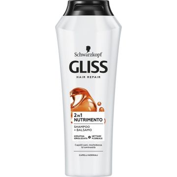 Testanera - Gliss - 2 in 1 Nutrimento Shampoo e Balsamo 225 ml