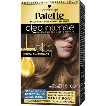 Schwarzkopf palette oleo intense senza ammoniaca con doppio olio attivatore 6-80 biondo nocciola 173 g Schwarzkopf palette oleo intense senza ammoniaca con doppio olio attivatore 6-80 biondo nocciola 173 g
