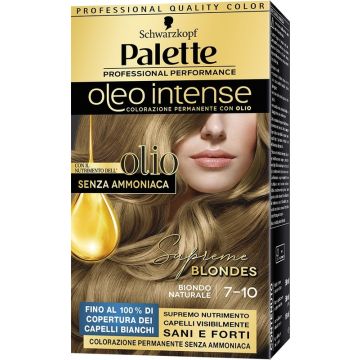 Schwarzkopf palette oleo intense senza ammoniaca con doppio olio attivatore 7-10 biondo naturale 173 g Schwarzkopf palette oleo intense senza ammoniaca con doppio olio attivatore 7-10 biondo naturale 173 g