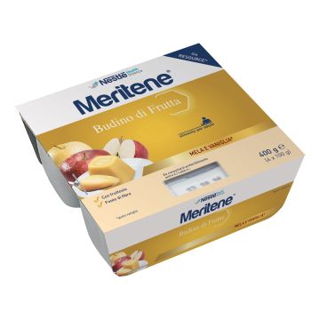 Meritene budino frutta mela-vaniglia 4x100 g