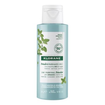 Klorane polvere purificante menta acquatica 50 g