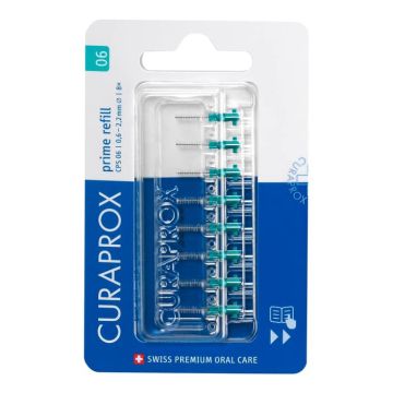 Curaprox Capsule 06 Scovolino Prime Refill Turquoise 8 Pezzi