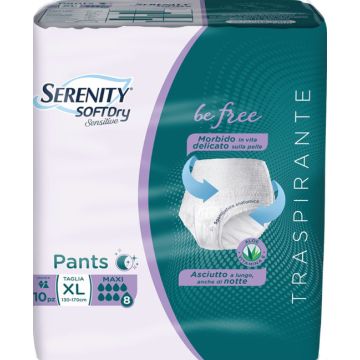 Serenity SoftDry Sensitive Pants Maxi Taglia XL 10 Pezzi