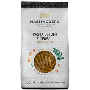 Massimo zero legumi e cereali penne 250 g