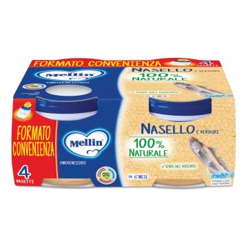 Mellin omogeneizzato nasello 4x80 g