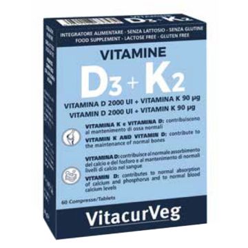 Vitamine d3+k2 60 compresse