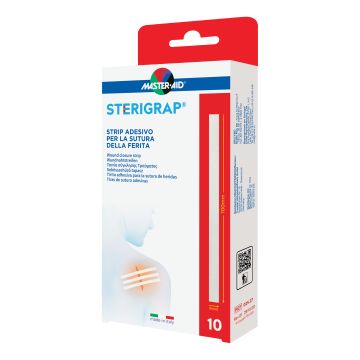 Master-aid sterigrap strip adesivo sutura ferite 100x6 mm 10 pezzi
