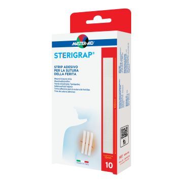 Master-aid sterigrap strip adesivo sutura ferite 100x12 mm 6 pezzi