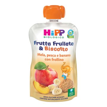 Hipp frutta frull&biscotto mela pesca banana frollino 90 g