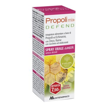 Propoli mix defend spray orale junior analcolico 30 ml gusto fragola
